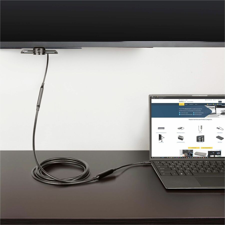 Alternate-Image6 Image for StarTech.com 3m (10ft) Active USB-C Cable, USB 3.2 Gen 2 10Gbps, Long USB Type-C Data Transfer Cable, 60W PD, 8K 60Hz, DP 1.4 Alt Mode