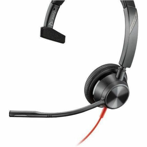 Alternate-Image1 Image for Poly Blackwire 3310 Monaural USB-C Headset + USBC/A Adapter