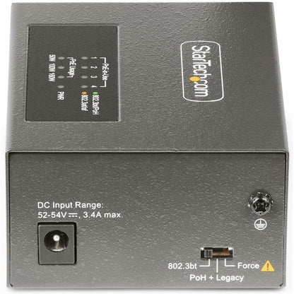Alternate-Image3 Image for StarTech 4-Port Multi-Gigabit PoE++ Injector, 5/2.5/1G Ethernet (NBASE-T), PoE/PoE+/PoE++ (802.3af/802.3at/802.3bt), 160W Budget, TAA