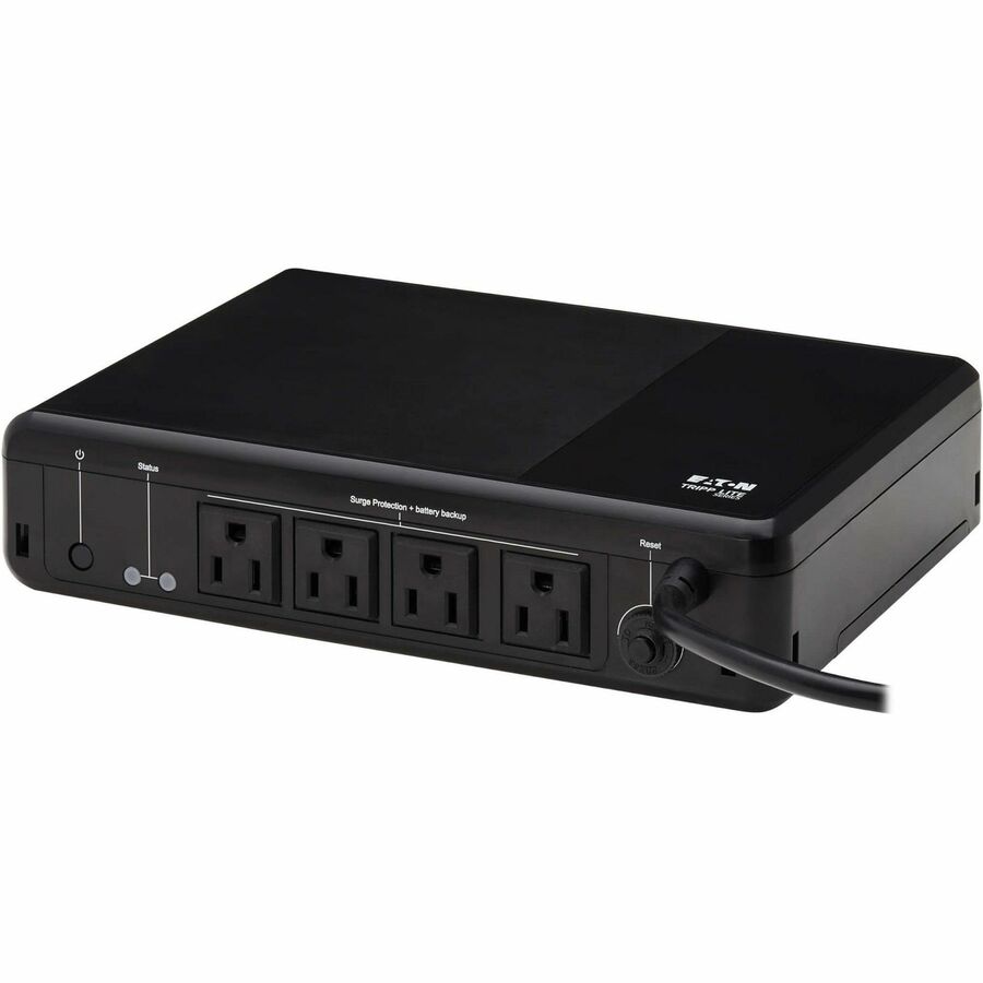 Left Image for Eaton Tripp Lite Series 600VA 300W 120V Standby UPS - 4 NEMA 5-15R Outlets (Surge + Battery Backup), 5-15P Plug, Desktop