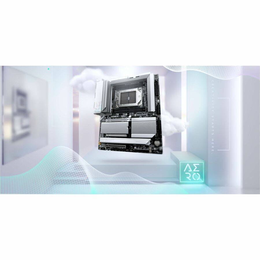 Alternate-Image4 Image for GIGABYTE Ultra Durable TRX50 AERO D Desktop Motherboard - AMD TRX50 Chipset - Socket sTR5 - Extended ATX