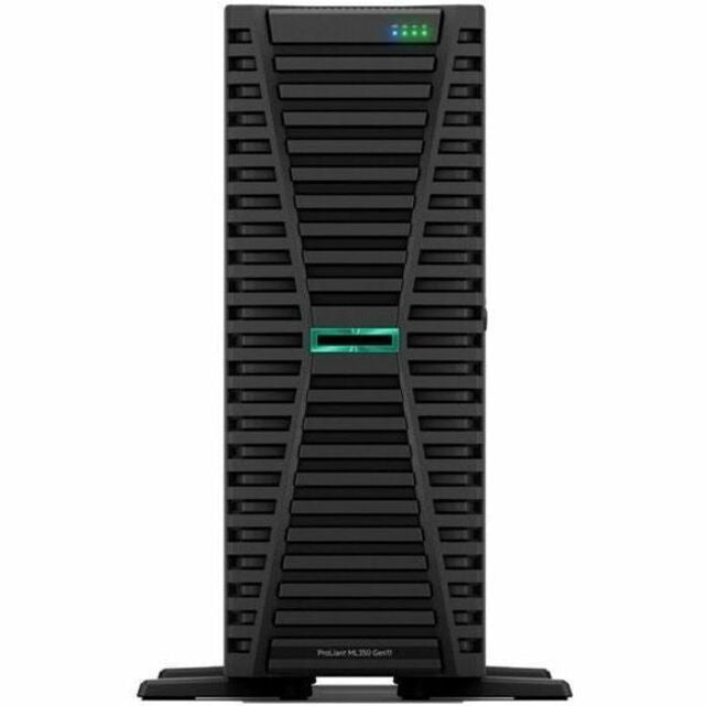 Front Image for HPE SMART CHOICE ProLiant ML350 G11 4U Tower Server - 1 x Intel Xeon Silver 4410Y 2 GHz - 64 GB RAM - 960 GB SSD - (2 x 480GB) SSD Configuration - Serial Attached SCSI (SAS), Serial ATA Controller