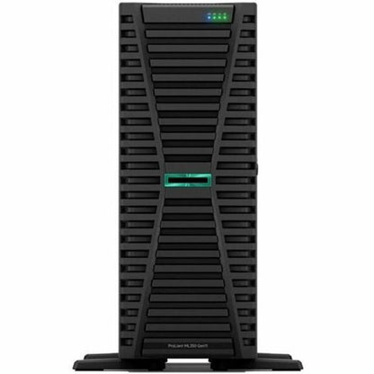 Front Image for HPE SMART CHOICE ProLiant ML350 G11 4U Tower Server - 1 x Intel Xeon Silver 4410Y 2 GHz - 64 GB RAM - 960 GB SSD - (2 x 480GB) SSD Configuration - Serial Attached SCSI (SAS), Serial ATA Controller