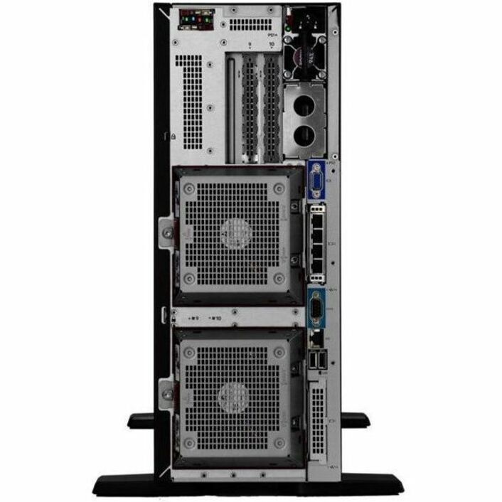 Rear Image for HPE SMART CHOICE ProLiant ML350 G11 4U Tower Server - 1 x Intel Xeon Silver 4410Y 2 GHz - 64 GB RAM - 960 GB SSD - (2 x 480GB) SSD Configuration - Serial Attached SCSI (SAS), Serial ATA Controller