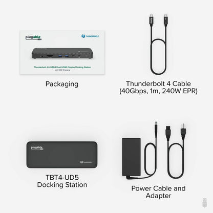 Alternate-Image6 Image for Plugable Thunderbolt 4 Dock with 100W Charging, Thunderbolt Certified