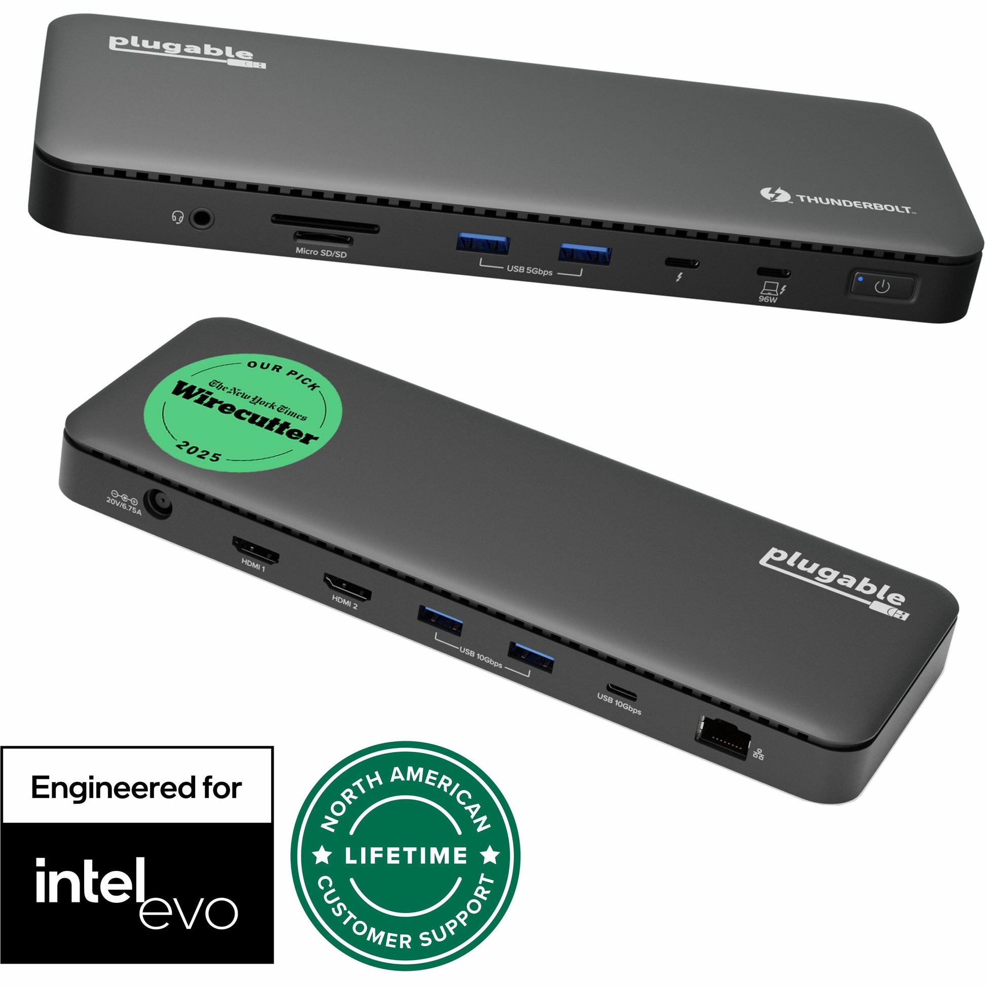 Main Image for Plugable Thunderbolt 4 Dock with 100W Charging, Thunderbolt Certified