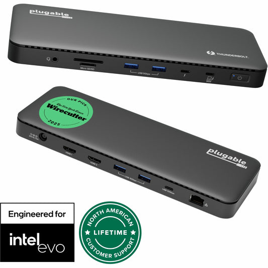 Main Image for Plugable Thunderbolt 4 Dock with 100W Charging, Thunderbolt Certified