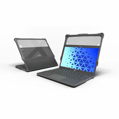 Alternate-Image1 Image for MAXCases Extreme Shell-F2 Chromebook Case for Acer C936/C936T Clamshell Chromebook 14" (Gray)