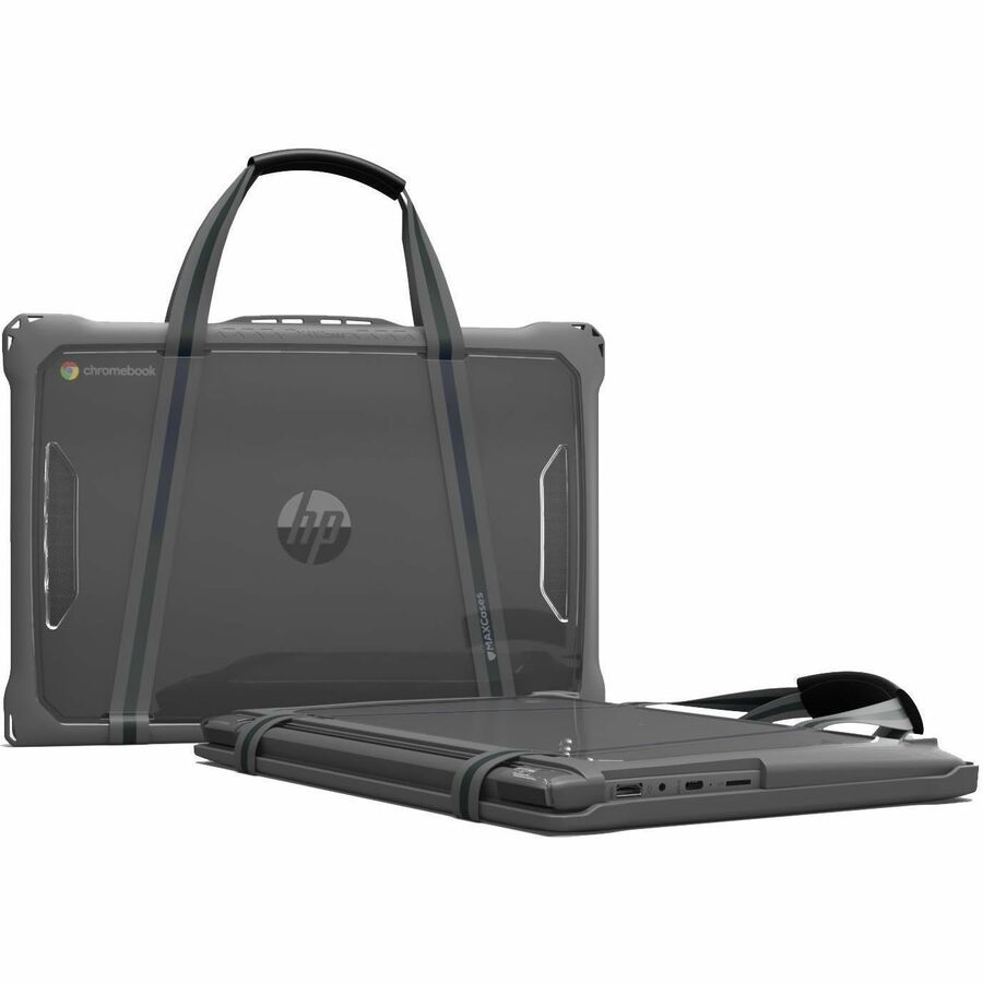 Alternate-Image8 Image for MAXCases Extreme Shell-F2 Chromebook Case for Acer C936/C936T Clamshell Chromebook 14" (Gray)