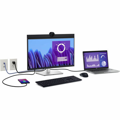 Alternate-Image9 Image for Dell P2424HEB 24" Class Webcam Full HD LED Monitor - 16:9 - Black, Silver