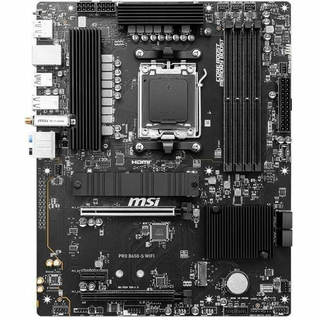 Main Image for MSI PRO B650-S WIFI Desktop Motherboard - AMD B650 Chipset - Socket AM5 - ATX