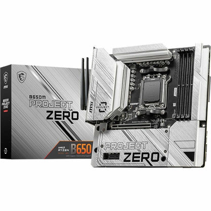 Alternate-Image4 Image for MSI B650M PROJECT ZERO Gaming Desktop Motherboard - AMD B650 Chipset - Socket AM5 - Micro ATX