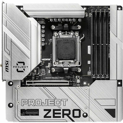 Alternate-Image3 Image for MSI B650M PROJECT ZERO Gaming Desktop Motherboard - AMD B650 Chipset - Socket AM5 - Micro ATX