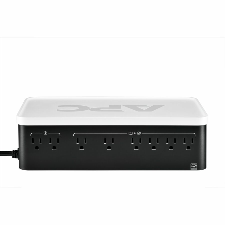 Rear Image for APC Back-UPS, 1050VA/600W, Floor/Wall Mount, 120V, 8x NEMA 5-15R outlets, USB Type A + C Ports