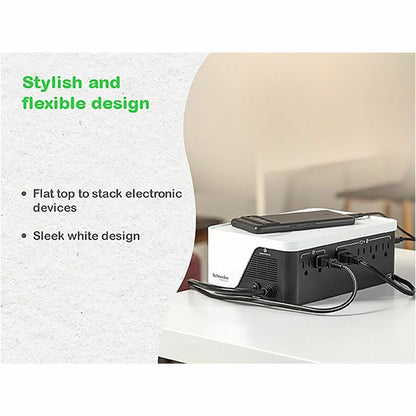 Alternate-Image8 Image for APC Back-UPS, 700VA/420W, Floor/Wall Mount, 120V, 6x NEMA 5-15R outlets, USB Type A + C Ports, Battery is not user replaceable