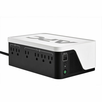 Main Image for APC Back-UPS, 500VA/300W, Floor/Wall Mount, 120V, 6x NEMA 5-15R outlets, USB Type A + C Ports, Battery is not user replaceable