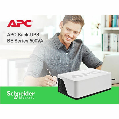 Alternate-Image4 Image for APC Back-UPS, 500VA/300W, Floor/Wall Mount, 120V, 6x NEMA 5-15R outlets, USB Type A + C Ports, Battery is not user replaceable