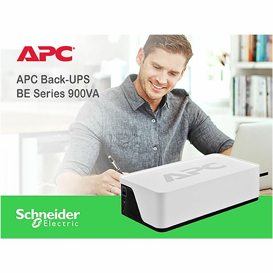Alternate-Image7 Image for APC Back-UPS, 900VA/540W, Floor/Wall Mount, 120V, 8x NEMA 5-15R outlets, USB Type A + C Ports