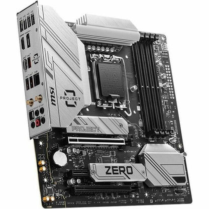 Main Image for MSI B760M PROJECT ZERO Desktop Motherboard - Intel B760 Chipset - Socket LGA-1700 - Micro ATX