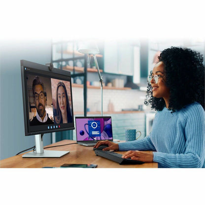 Life-Style Image for Dell P2724DEB 27" Class Webcam WQHD LED Monitor - 16:9 - Black, Silver