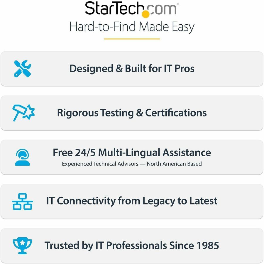 Alternate-Image8 Image for StarTech.com 3ft (1m) USB to Serial Adapter Cable, COM Retention, FTDI IC, DB9 RS232, Interchangeable DB9 Screws/Nuts, Windows/macOS/Linux