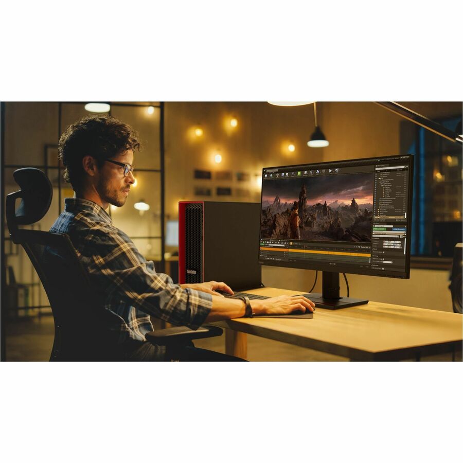 Life-Style Image for Lenovo ThinkStation P5 30GA004MUS Workstation - 1 Xeon w3-2425 - vPro Technology - 32 GB - 1 TB SSD