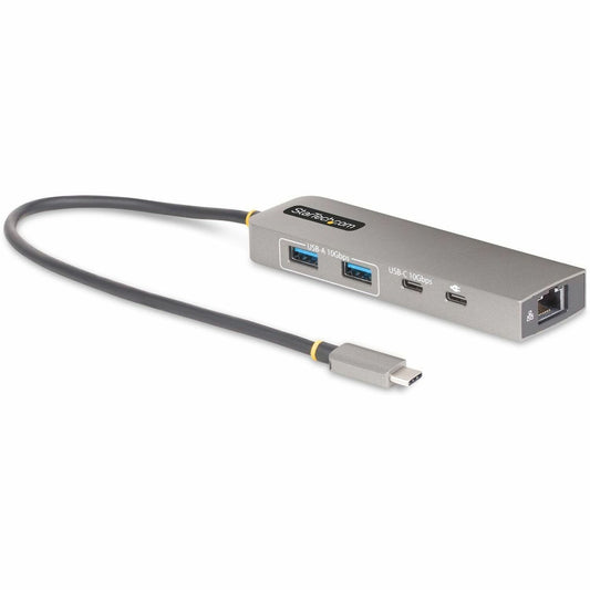 Main Image for StarTech.com 3-Port USB-C Hub with 2.5 Gb Ethernet and 100W PD Passthrough - USB-C to 2x USB-A/1x USB-C, USB 3.2 10Gbps Type-C Adapter Hub