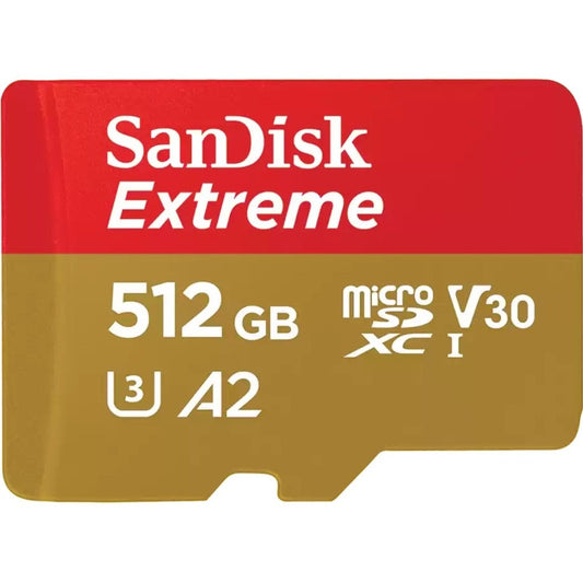 Main Image for SanDisk Extreme 512 GB Class 3/UHS-I V30 microSDXC