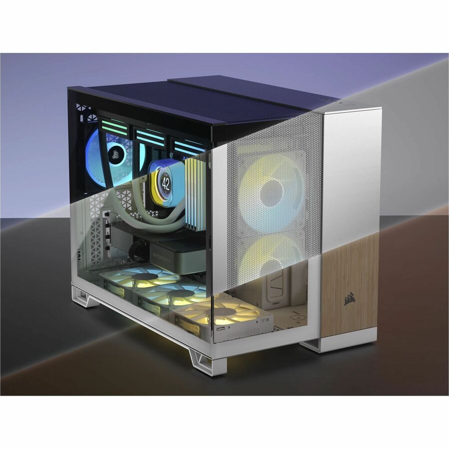 Alternate-Image6 Image for Corsair 2500D AIRFLOW Mid-Tower Dual Chamber PC Case - Black
