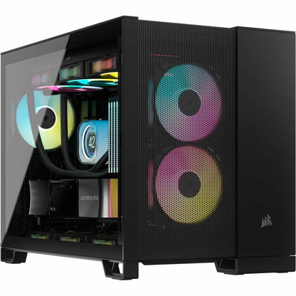 Alternate-Image1 Image for Corsair 2500D AIRFLOW Mid-Tower Dual Chamber PC Case - Black