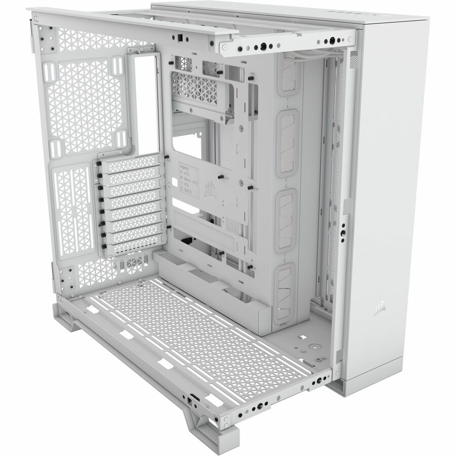 Alternate-Image6 Image for Corsair 6500D AIRFLOW Mid-Tower Dual Chamber PC Case - White