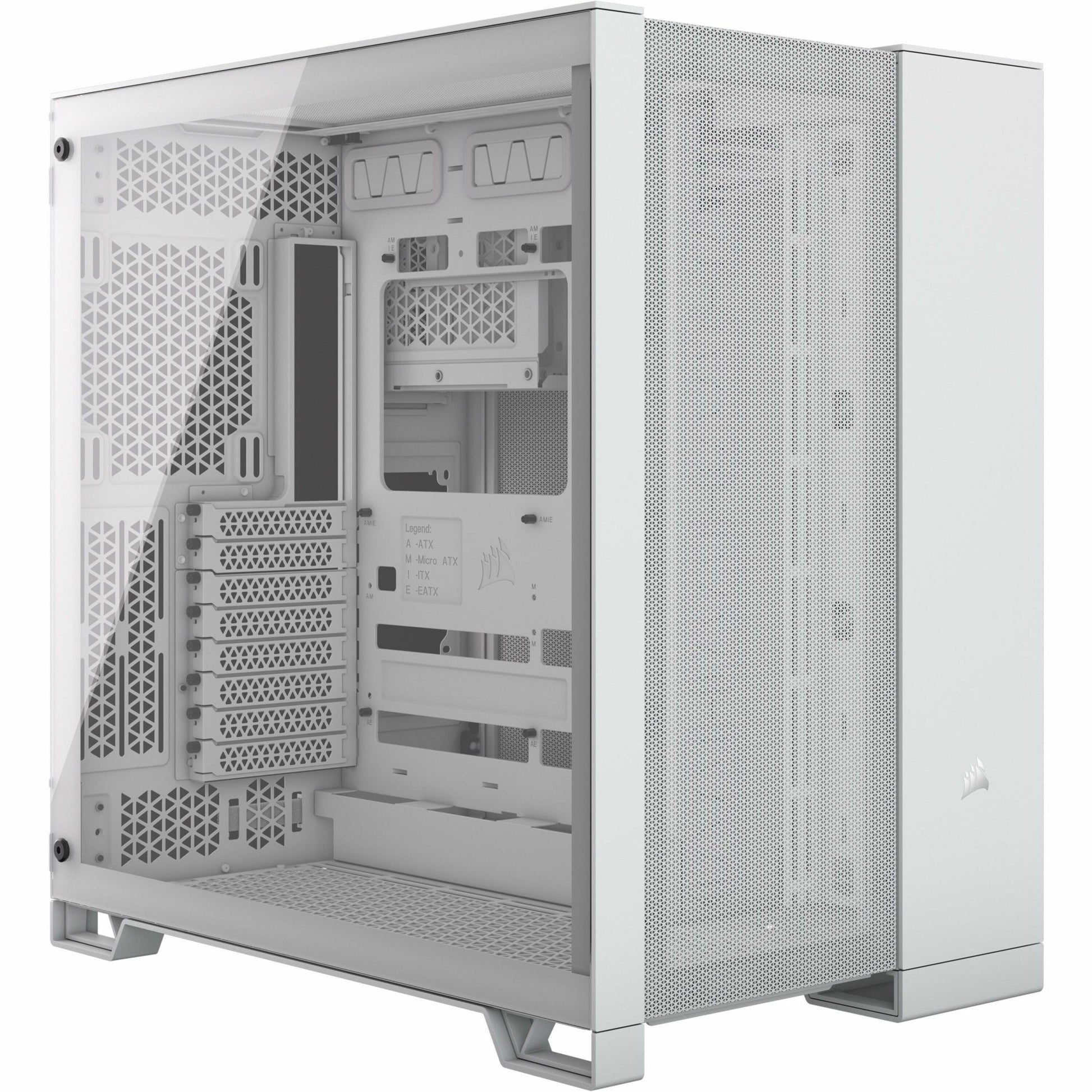 Main Image for Corsair 6500D AIRFLOW Mid-Tower Dual Chamber PC Case - White