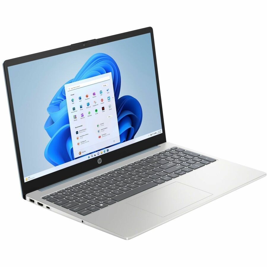 Alternate-Image2 Image for HP 15.6" Notebook - HD - 1366 x 768 - (Intel N-Series N100 Quad-core (4 Core) - 4 GB Total RAM - 128 GB Flash Memory - Natural Silver, Moonlight Blue - Refurbished