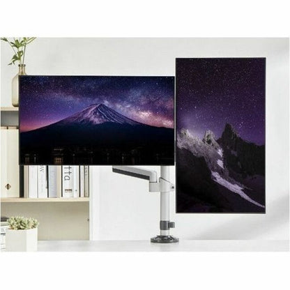 Alternate-Image8 Image for SIIG Dual Stacked Monitor Arm Desk Mount - 17" - 32" - Max Load 19.8 lbs for each arm - VESA 75/100mm