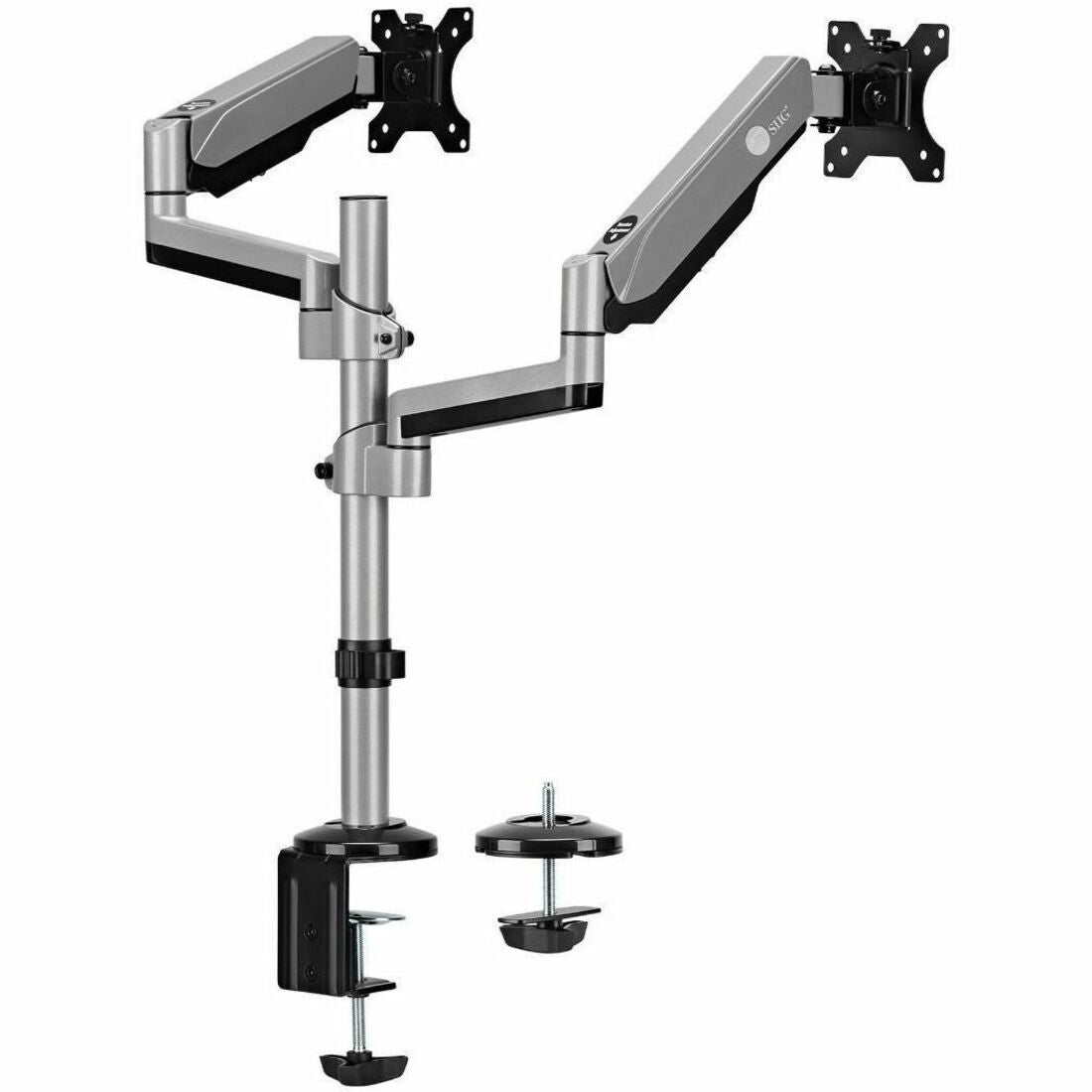 Main Image for SIIG Dual Stacked Monitor Arm Desk Mount - 17" - 32" - Max Load 19.8 lbs for each arm - VESA 75/100mm