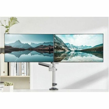 Alternate-Image9 Image for SIIG Dual Stacked Monitor Arm Desk Mount - 17" - 32" - Max Load 19.8 lbs for each arm - VESA 75/100mm