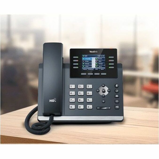 Alternate-Image3 Image for Yealink SIP-T44W IP Phone - Corded - Corded/Cordless - Bluetooth, Wi-Fi - Wall Mountable, Desktop - Classic Gray