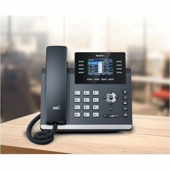 Alternate-Image2 Image for Yealink SIP-T44U IP Phone - Corded - Corded - Wall Mountable - Classic Gray