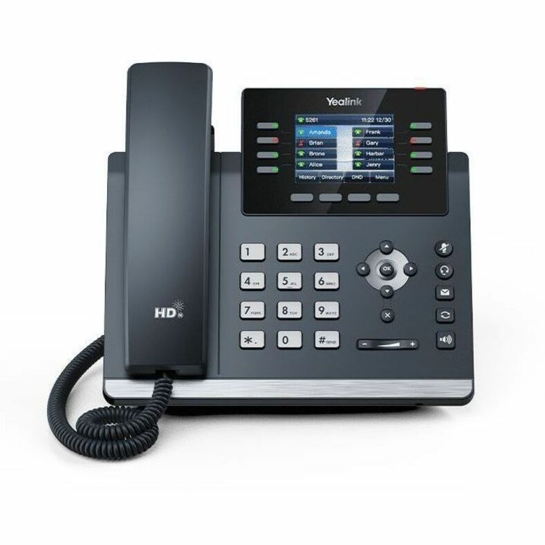 Alternate-Image1 Image for Yealink SIP-T44U IP Phone - Corded - Corded - Wall Mountable - Classic Gray