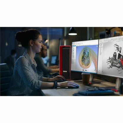 Life-Style Image for Lenovo ThinkStation P8 30HH002XUS Workstation - 1 Ryzen Threadripper PRO 7945WX - 64 GB - 2 TB SSD