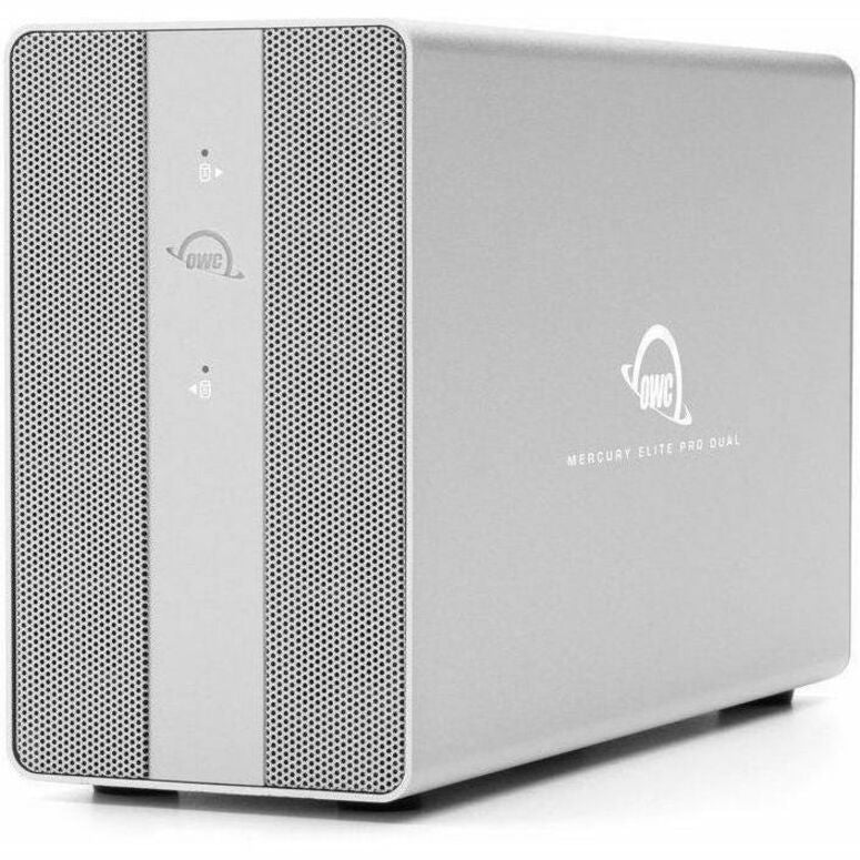 Left Image for OWC 40TB Mercury Elite Pro Dual With 3-Port Hub USB (10Gb/s) External RAID Storage Solution