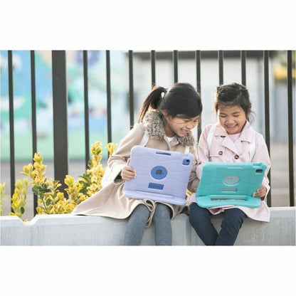 Life-Style Image for Kid's Antimicrobial Case for iPad&reg; A16, iPad Air&reg; 11-inch (M4, M3, M2), iPad&reg; 10.9-inch (10th gen), iPad Air&reg; 10.9-inch (5th and 4th gen), and iPad Pro&reg; 11-inch (4th, 3rd, 2nd, and 1st gen), Teal