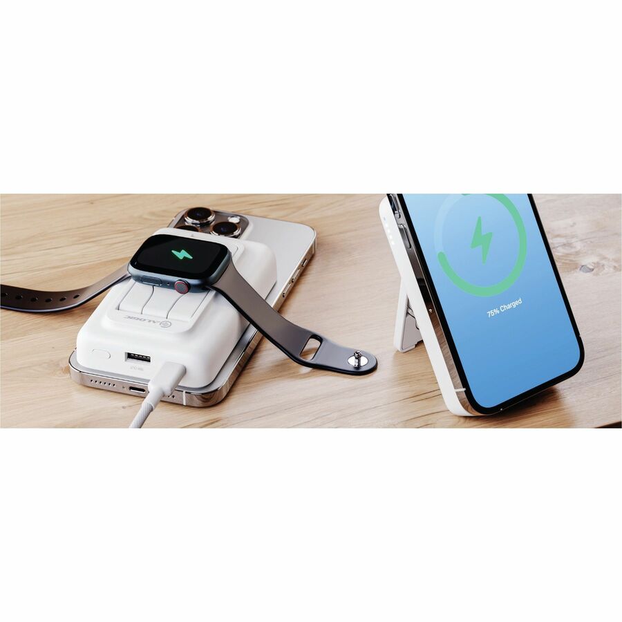 Alternate-Image3 Image for Alogic Lift 4-in-1 MagSafe Compatible Wireless Charging 10000mAh Power Bank