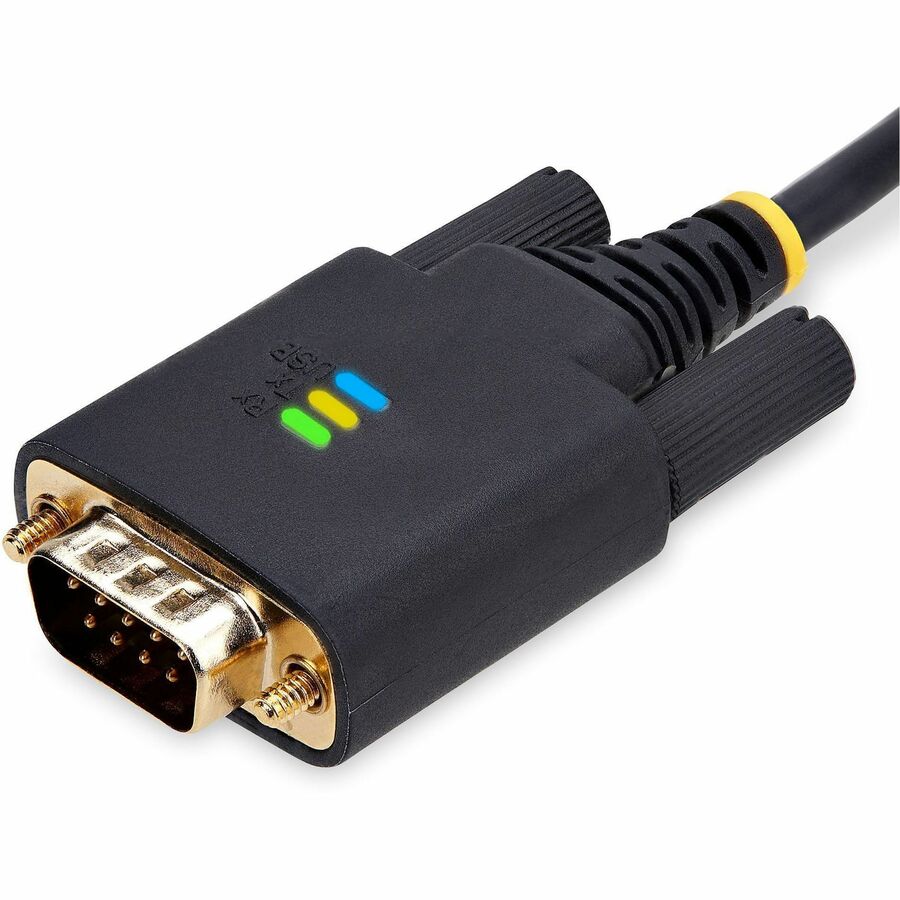 Alternate-Image7 Image for StarTech.com 10ft (3m) USB to Null Modem Serial Adapter Cable, COM Retention, FTDI, RS232, Changeable DB9 Screws/Nuts, Windows/macOS/Linux