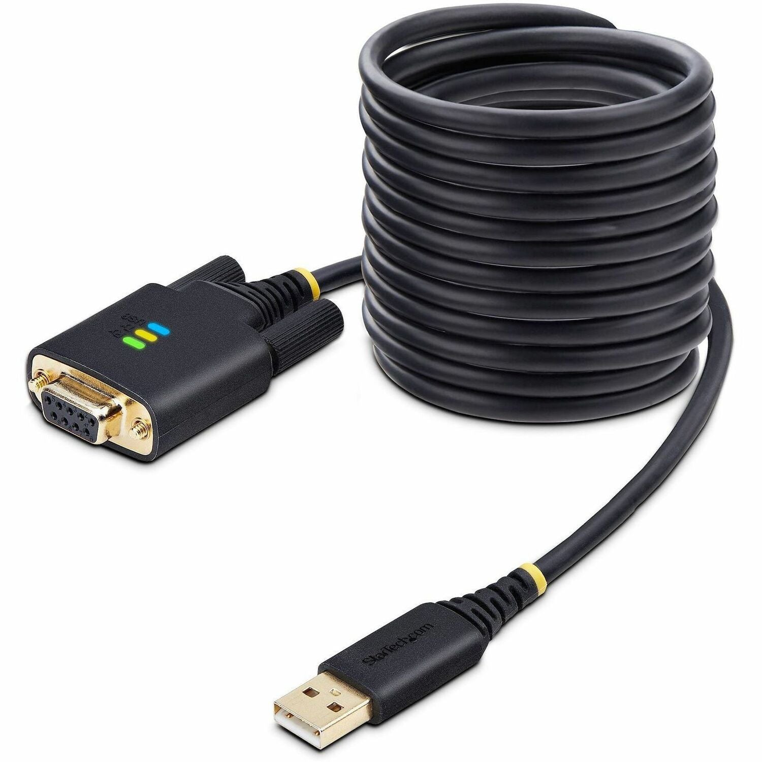 Main Image for StarTech.com 10ft (3m) USB to Null Modem Serial Adapter Cable, COM Retention, FTDI, RS232, Changeable DB9 Screws/Nuts, Windows/macOS/Linux