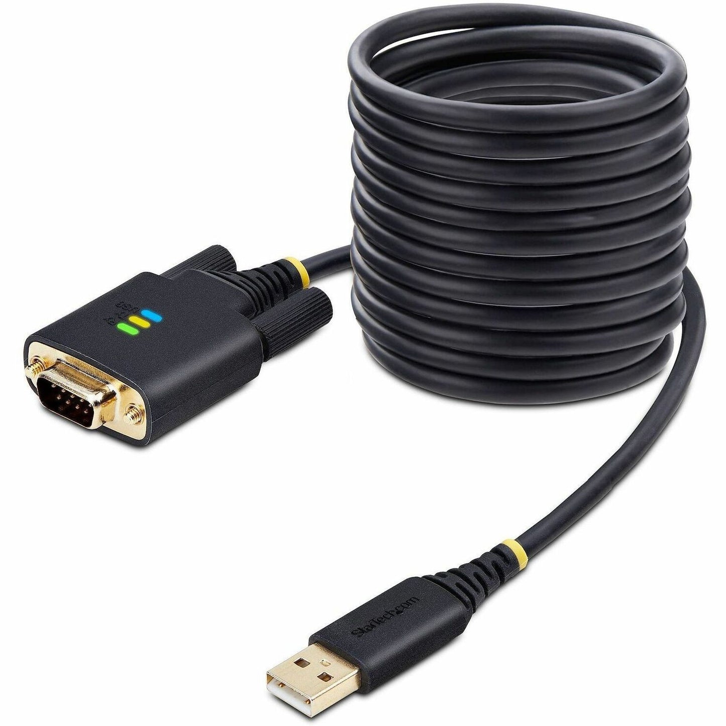 Main Image for StarTech.com 10ft (3m) USB to Serial Adapter Cable, COM Retention, FTDI, DB9 RS232, Interchangeable DB9 Screws/Nuts, Windows/macOS/Linux
