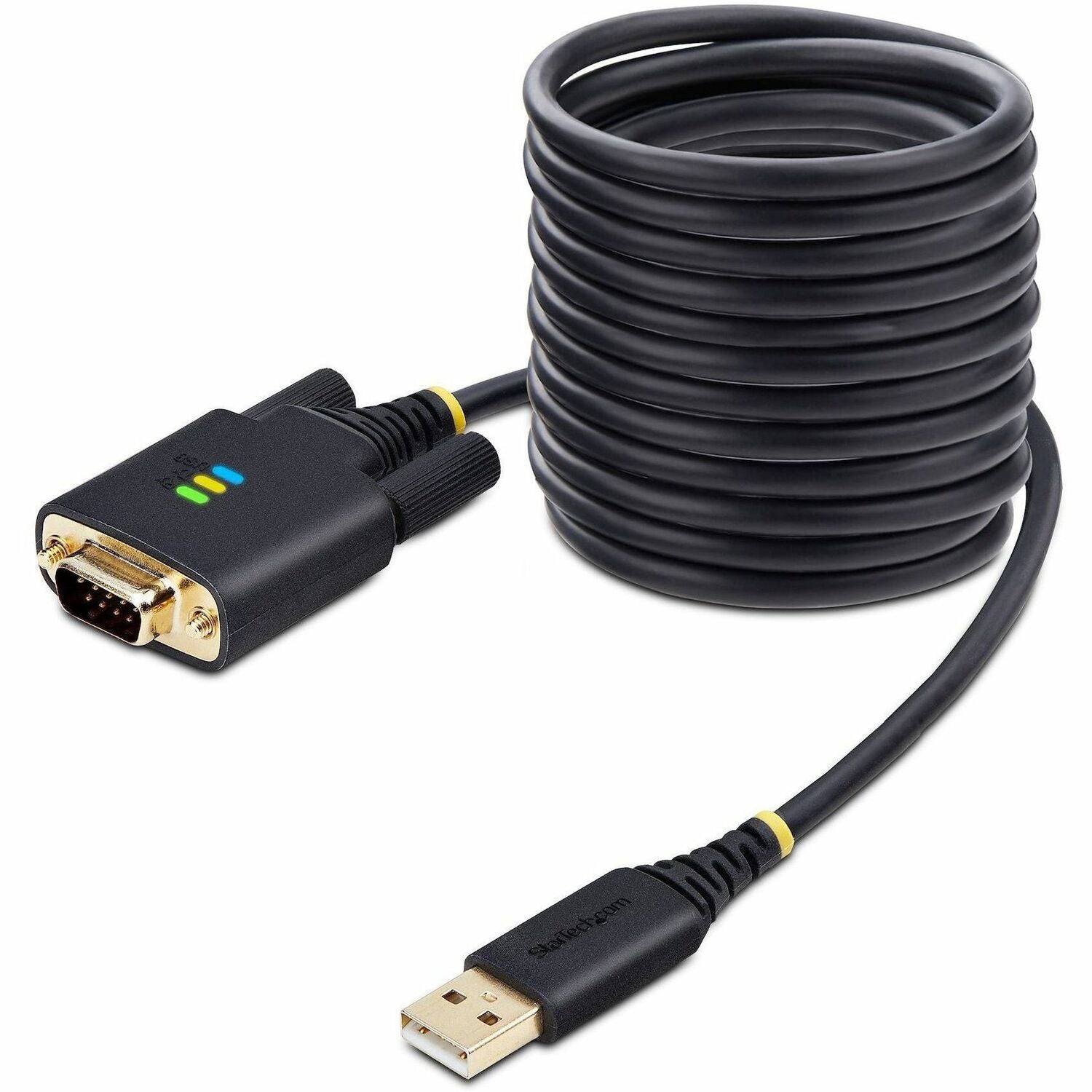 Main Image for StarTech.com 10ft (3m) USB to Serial Adapter Cable, COM Retention, FTDI, DB9 RS232, Interchangeable DB9 Screws/Nuts, Windows/macOS/Linux