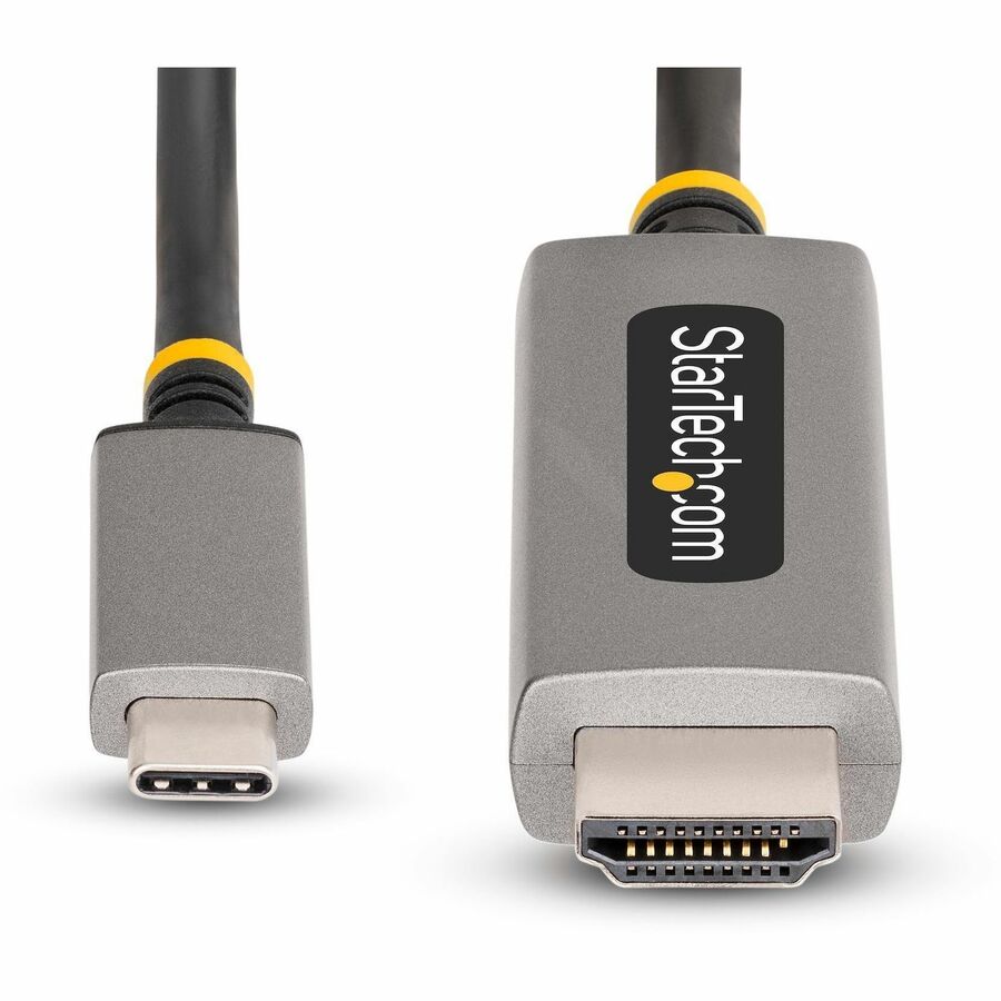 Alternate-Image4 Image for StarTech.com 10ft (3m) USB-C to HDMI Adapter Cable, 8K 60Hz, 4K 144Hz, HDR10, USB Type-C to HDMI 2.1 Converter, USB-C/USB4/TB3/4 Compatible