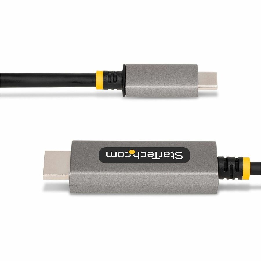 Alternate-Image3 Image for StarTech.com 10ft (3m) USB-C to HDMI Adapter Cable, 8K 60Hz, 4K 144Hz, HDR10, USB Type-C to HDMI 2.1 Converter, USB-C/USB4/TB3/4 Compatible