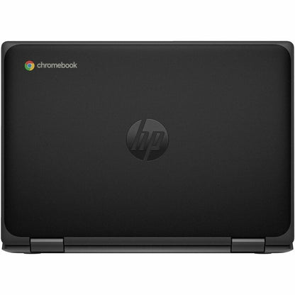 Rear Image for HP Fortis G5 11.6" Touchscreen Convertible 2 in 1 Chromebook - HD - Intel N-Series N200 - 8 GB - 64 GB Flash Memory - English Keyboard - Jack Black - Smart Buy